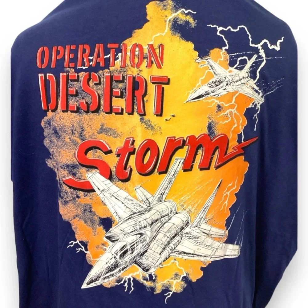Jostens Vintage Single Stitch Made in USA Operation Desert Storm T Shirt, size L